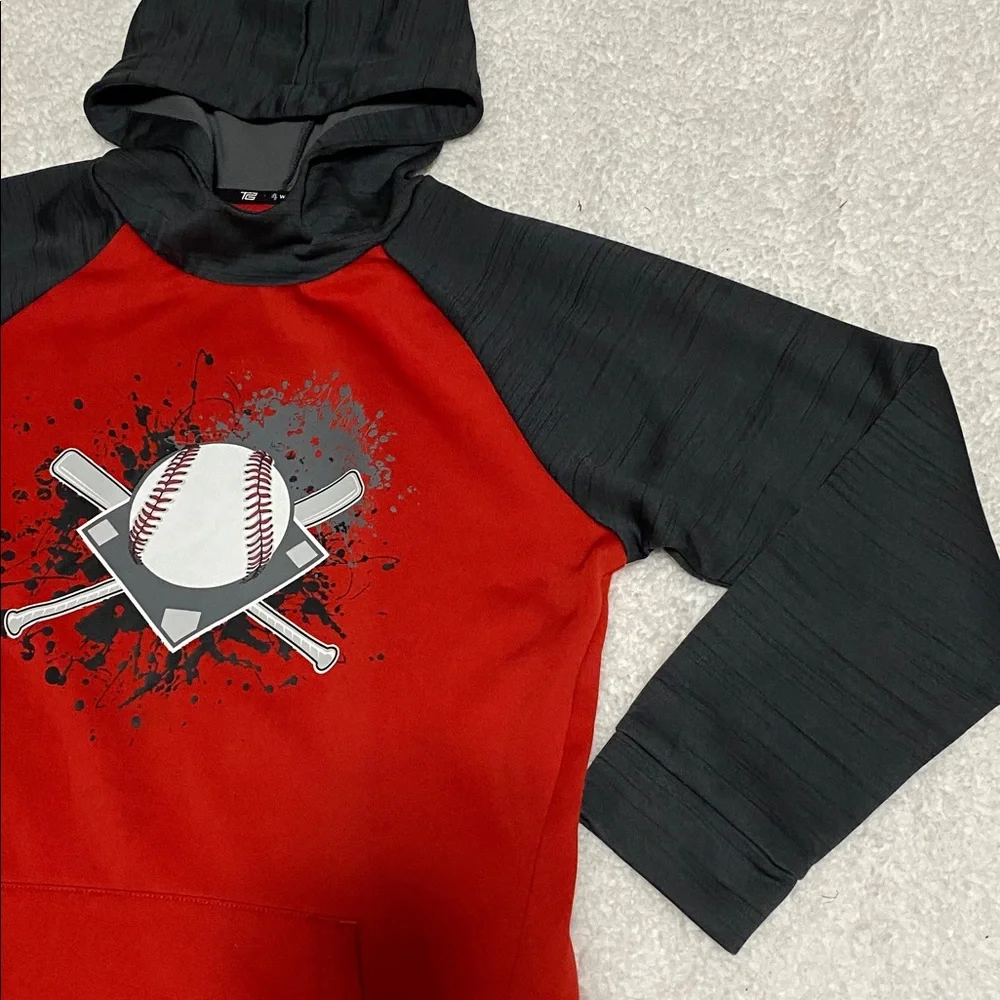Tekgear boys size XL (18-20) baseball hoodie
